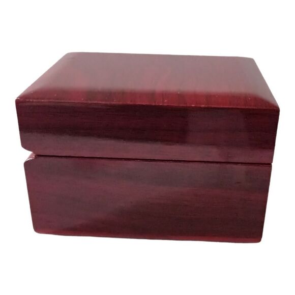 Lacquered Watch Box EMPTY Case Holder Lights Up Woodgrain Square Unbranded - Picture 12 of 16
